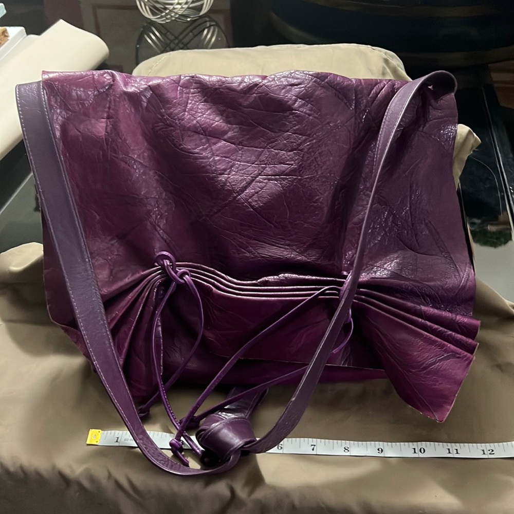 Carlos Falchi Maroon Handbag.